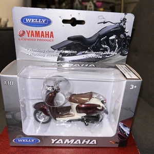 Welly Yamaha 1:18 Vino YJ50R 1999 Diecast Model Motorcycle Authentic Details NEW - Picture 1 of 9