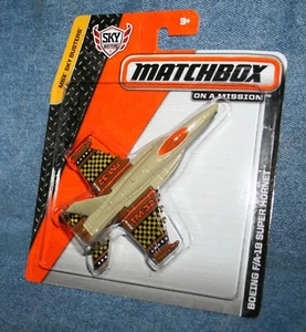 Matchbox 2014-2015 Sky Busters BOEING F/A-18 SUPER HORNET Tan/Orange VHTF - Picture 1 of 3