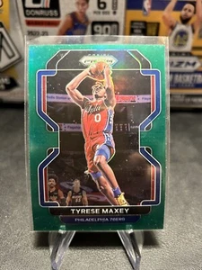 2021-22 Panini Prizm baloncesto verde Prizm #28 neumático Maxey 76ers SP - Imagen 1 de 2