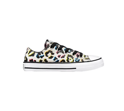 Converse Leopard Print Chuck Taylor All Star Junior 672251C Zapatos Blanco UK10-5.5 Foto 1 de 4