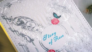 Story of Rose Collector's Set by King Star, Scented Rose ink & a rose brooch! - Picture 1 of 7