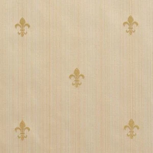 Essentials Tappezzeria Drappeggio Fleur de Lis Tessuto Avorio Oro/Medaglione Antico - Foto 1 di 4