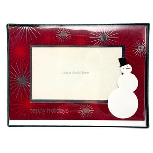 Punch Studio Happy Holidays 18 Count Die Cut Christmas Cards Add Your Own Photo - Picture 1 of 4