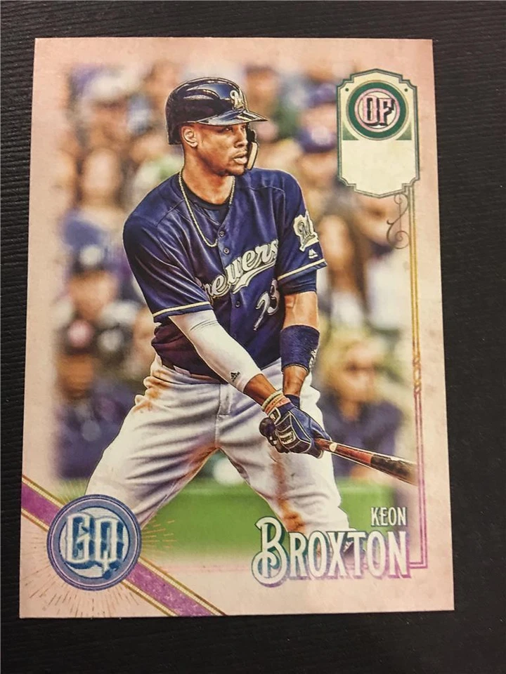2018 Topps Gypsy Queen Missing Team Nameplate #279 Keon Broxton Brewers - Image 1 of 1