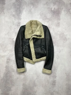 Chaqueta Rick Owens piel de oveja 100 % cordero cuero DRKSHDW talla US 6 Foto 1 de 4