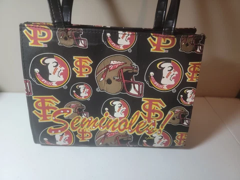 Florida State Seminoles faux leather Purse with rhinestones! Cover