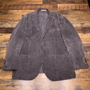 Montedoro Giacco Blazer 48R Gray Corduroy Sport Cost - Picture 1 of 17