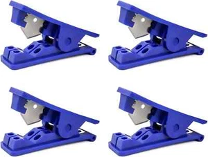 4 Pack PVC Tube Cutter Nylon Plastic Hose Cutter up to 1/2" OD PU PE Tube, Blu - Picture 1 of 6