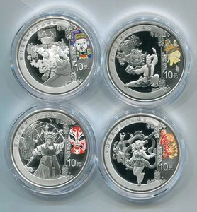 China 2008 Beijing Olympic Games Commemorative Silver Coin 4×1oz Series 3 - Picture 1 of 6