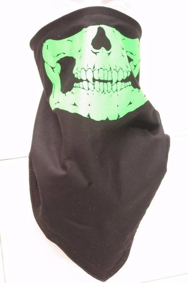 Calavera Mandíbula Verde Vellón Moto Máscara Feroz Protección Facial Foto 1 de 1