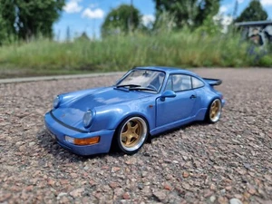 1:18 Porsche 911 Turbo Tiefer Tuning mit 18 Zoll Echt Alu Felgen - Picture 1 of 4