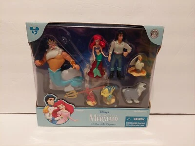 Figuras de colección de Disney La Sirenita Ariel Tritón Platija Disneyland Foto 1 de 4