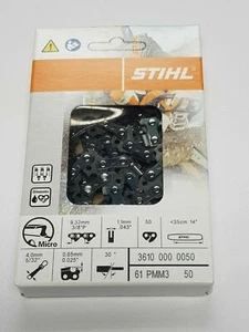Original Stihl 14 Zoll/35 cm Picco Micro Mini Komfort 3-Kettensäge Kette 3/8P - Bild 1 von 1