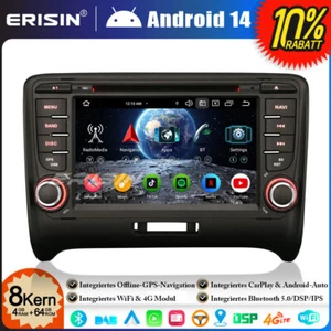 64GB DAB+ Android 14 DVD Autoradio GPS Navi Für AUDI TT MK2 CarPlay Wifi CANbus - Bild 1 von 24