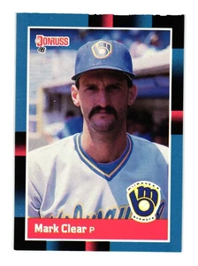 Donruss #372b 1988 Mark Clear Milwaukee Brewers - Imagen 1 de 2