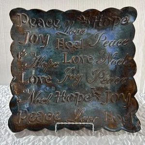 Studio Pottery Christmas Tray Plate - Picture 1 of 12