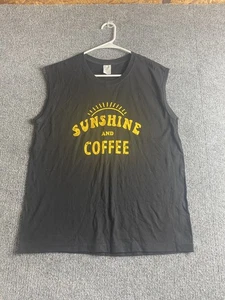 Camisetas Sunshine and Coffee sin mangas negras medianas - Imagen 1 de 7