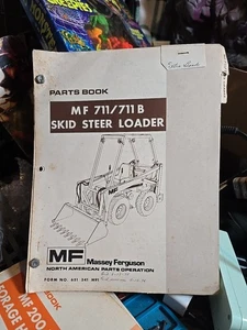 MF MASSEY FERGUSON 711 711B Skidsteer Loader Parts Manual book catalog front end - Picture 1 of 1