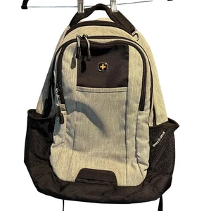 Zaino Swiss Gear grigio nero tasche cinghie tasche imbottite per laptop e tablet - Foto 1 di 21