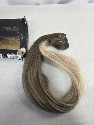 "Trama Bellami Professional Volumen 22"" Cool Mochachino Marrón/Blanco Rubio 160 g" Foto 1 de 4