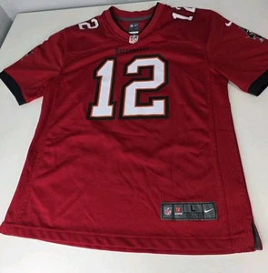 Tampa Bay Buccaneers Tom Brady #12 Youth Large 14-16 NFL White Nike Jersey - Picture 1 of 7