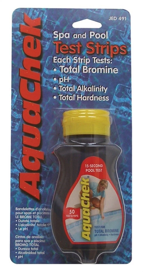 Aquachek 00-AC491 Pool & Spa Test Strips 1.55 L x 8.15 H x 3.85 W in. - Image 1 of 1