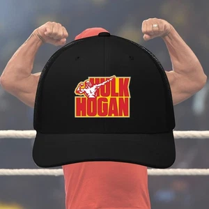 NEW! H.Hogan Hulkamania Printed Trucker Cap, Live Forever Hogan Gift Fan - Picture 1 of 4