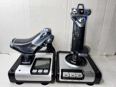Logitech G Saitek X52 Pro Flight Control System - Simulator - Tested - Image 1 of 4