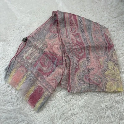 Estola de seda de lino ETRO cachemira 135×41 cm Foto 1 de 4