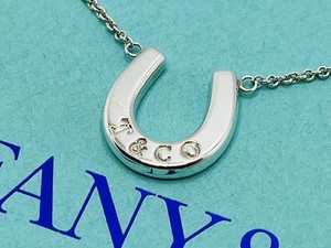 Rara collana ferro di cavallo Tiffany & Co. argento 925 ferro di cavallo America usata - Foto 1 di 12