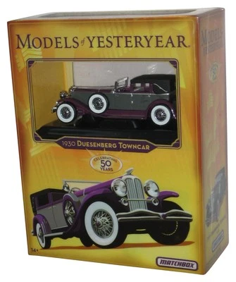 Matchbox Models of Yesterday (2006) Mattel lila 1930 Duesenberg Towncar Van Bo - Bild 1 von 2