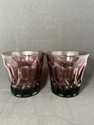  Vintage Noritake Perspective Plum Juice Glass Set Of 2 - Image 1 of 4