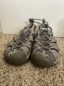 Keen Whisper Wandern Sport Sandale mittelgrau/pfauengrün 1022814 Damen 8 - Bild 1 von 7