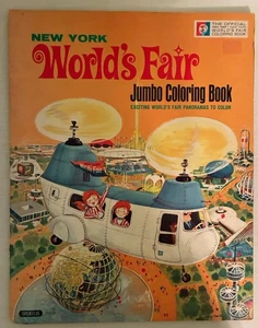 Vintage 1964-65 New York Weltausstellung Jumbo Malbuch unbenutzt - Bild 1 von 6