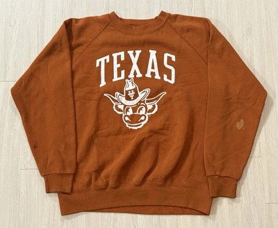 Vintage 80s University Of Texas Longhorns ‘Bevo’ Crewneck Sweatshirt XL Football - Image 1 of 4