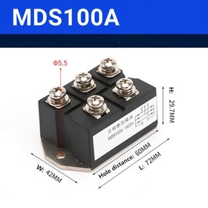 MDS20A300A500A800A1000A1200A Rectifier Bridge for DC Power and Inverter Input - Photo 1/54