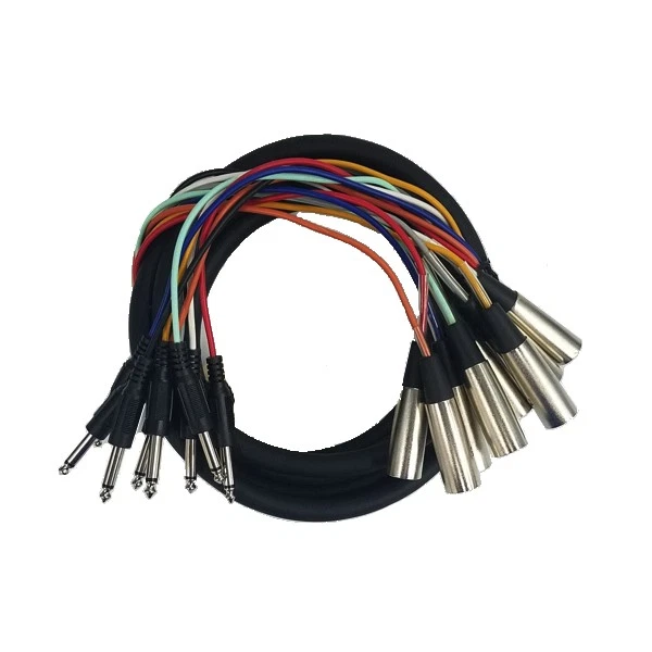 Cable Up CU/SU603 10' XLR Male to 1/4" TS Male Audio Snake (8-Channel) - Image 1 of 1