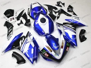 Fit for 07-08 YZF R1 White Blue Race/Track ABS Injection Bodywork Fairing Kit - Picture 1 of 8