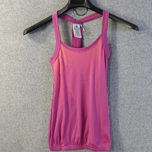 Adidas ClimaLite Racer Back Tank Women S Pink Spotted Dance Graphic Built In Bra - Picture 1 of 16