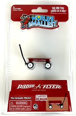 RADIO FLYER WAGON más pequeño del mundo juguete de escritorio en miniatura para casa de muñecas roja Foto 1 de 4