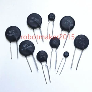 NTC Thermistors Thermal Resistors 5D-20 5D-15 5D-13 5D-11 5D-9 5D-7 - Picture 1 of 3