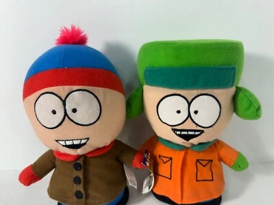 Muñeca de peluche South Park Kyle Stan 9" ojo grande sonriente equipo de invierno Foto 1 de 4