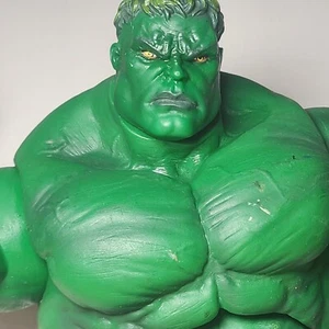 Rare FIGURINE VINTAGE SÉRIEUSE INCROYABLE HULK 13" pièces mobiles 2003 - Photo 1/8