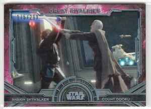 2016 Star Wars Masterwork Great Rivalries Foil #3 Dooku Anakin Skywalker /299 - Picture 1 of 1
