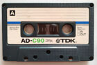 Mc Tdk Ad-C90 C 90 Musicassetta Vintage Compact Cassette Audiotape Usata Used C