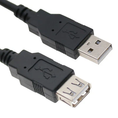 1.8M Meter High Speed USB 2.0 Extender EXTENSION Cable Short Male Female Lead UK - Image 1 of 2