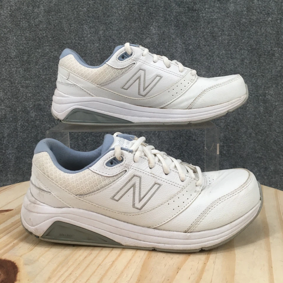 New Balance Zapatos Mujer 7.5 928V2 Tenis para Caminar W928WB3 Cuero Blanco Con Cordones Foto 1 de 4