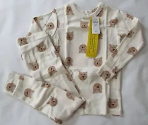GAP Organically Grown Cotton Brennan Bear Long Sleeve Pajamas - Toddler Size 4T - Picture 1 of 17