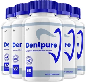 (5 Pack) Dentpure Dental Support Capsules, Dent pure Natural Tooth & Gum - Picture 1 of 3
