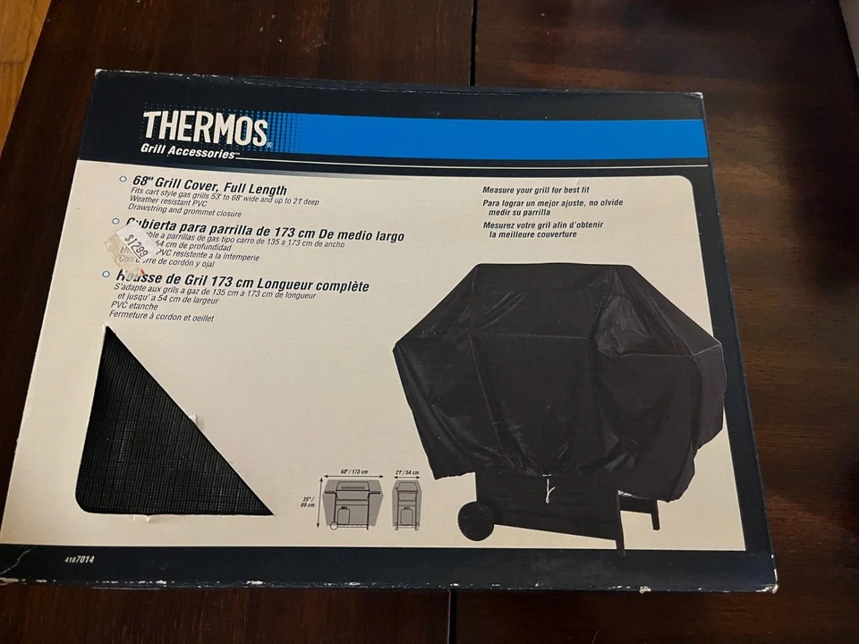 Grill Cover 68 in full length universal fit IN BAG* Thermos brand